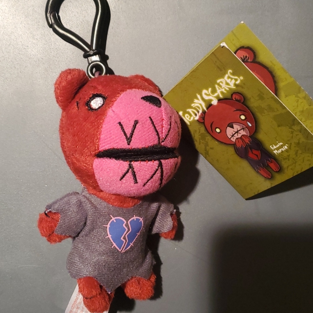 Teddy Scares Keychain
